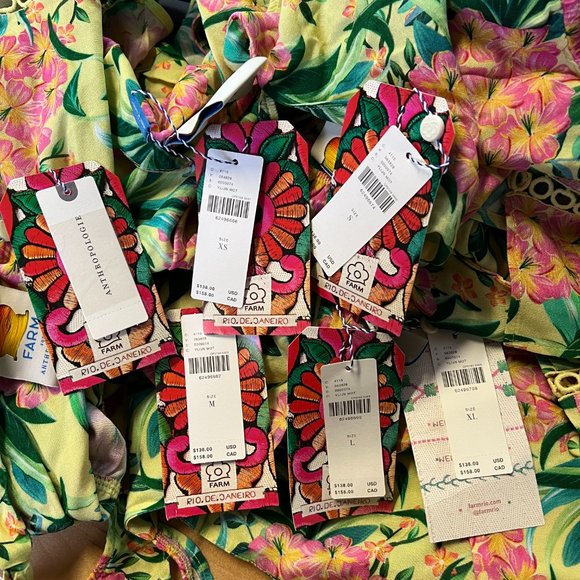 NWT! Anthropologie Anthropologie Farm Rio Ruffled Floral Tank XS - Extra Small - Picture 7 of 7